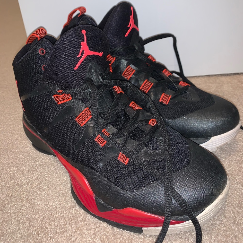 Nike Air Jordan Super Fly 2 Red and Black